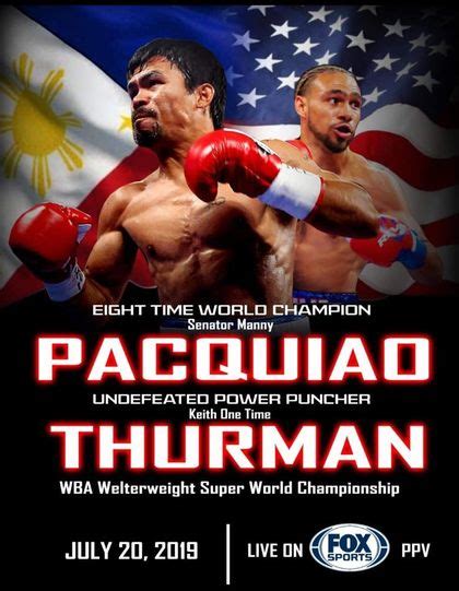 boxrec pacquiao|keith thurman boxrec.